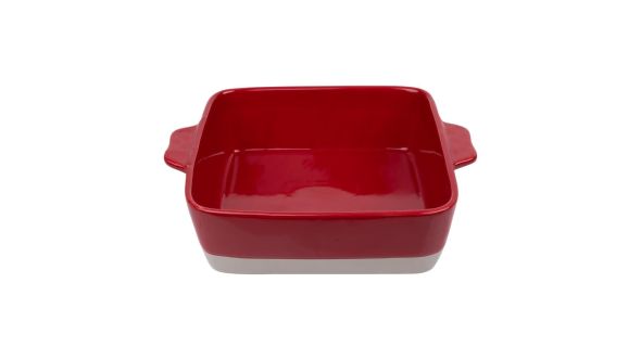 Olympia Red And Taupe Ceramic Roasting Dish 4.2Ltr DB527