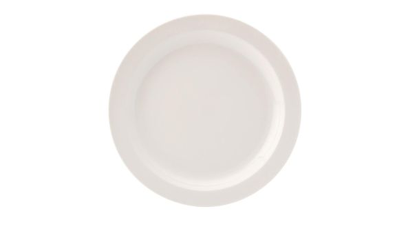 Utopia Pure White Narrow Rim Plates 230mm (24 Pack)