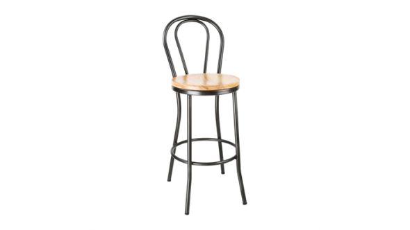 Bolero Clarisse High Stools Metallic Grey DC179