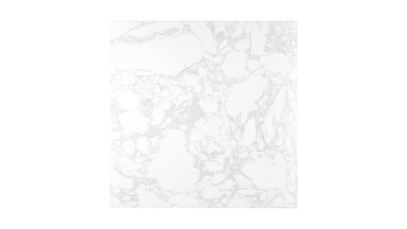Bolero Square Marble Effect Tabletop White 600mm DC301