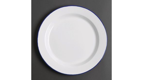 Olympia Enamel Dinner Plates 300mm (6 Pack) JM-EP30