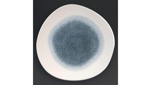 Churchill Studio Prints Raku Round Trace Plates Topaz Blue 264mm (12 Pack) RKTBOG101