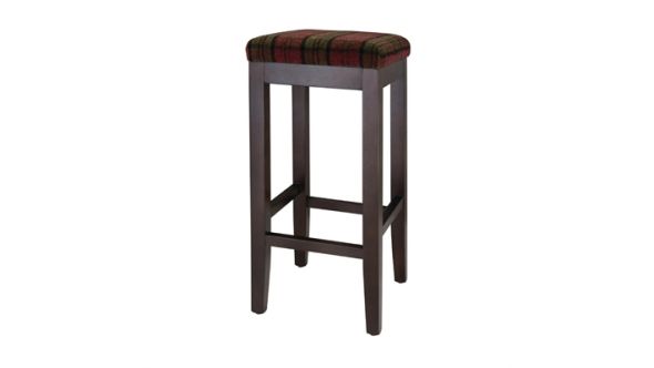 Bolero Dale High Stool Claret Tartan (Single) DC825