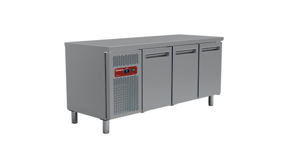 Diamond MR3/R2 3 Door Stainless Steel Refrigerated Preparation Counter, 405 Litres