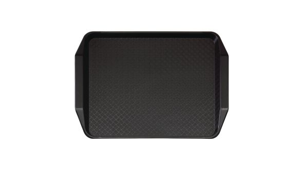Cambro PP Rectangular Handled Fast Food Tray Black 300x430mm