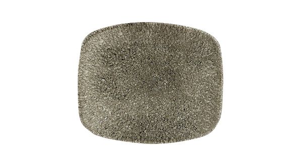 Churchill Studio Prints Raku Rectangular Plates Quartz Black 154mm (12 Pack) RKBQOBL11