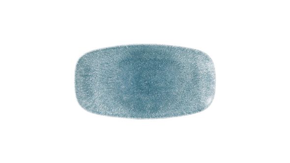 Churchill Studio Prints Raku Oblong Plates Topaz Blue 298mm (12 Pack) RKTBXO111