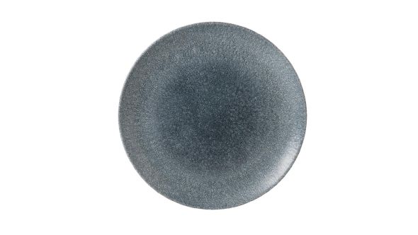 Churchill Studio Prints Raku Round Coupe Plates Topaz Blue 260mm (12 Pack) RKTBEV101
