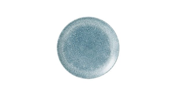 Churchill Studio Prints Raku Coupe Plates Topaz Blue 217mm (12 Pack) RKTBEVP81