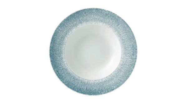 Churchill Studio Prints Raku Wide Rim Bowls Topaz Blue 280mm (12 Pack) RKTBVWBL1