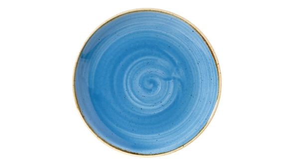 Churchill Stonecast Round Coupe Plates Cornflower Blue 165mm (12 Pack) SCFSEVP61
