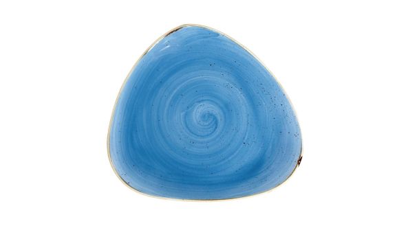 Churchill Stonecast Triangle Plates Cornflower Blue 311mm (6 Pack) SCFSTR121
