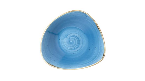 Churchill Stonecast Triangle Bowls Cornflower Blue 235mm (12 Pack) SCFSTRB91