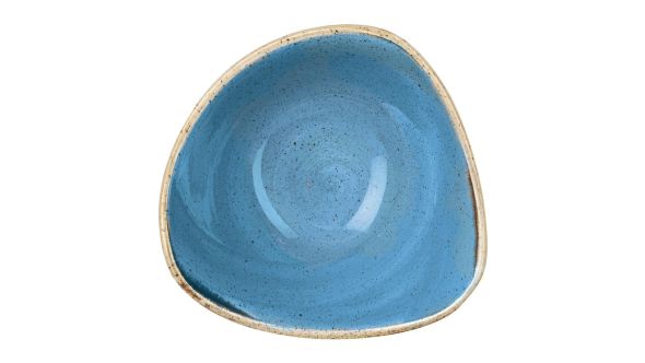 Churchill Stonecast Triangle Bowls Cornflower Blue 152mm (12 Pack) SCFSTRB61