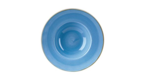 Churchill Stonecast Round Wide Rim Bowls Cornflower Blue 239mm (12 Pack) SCFSVWBM1