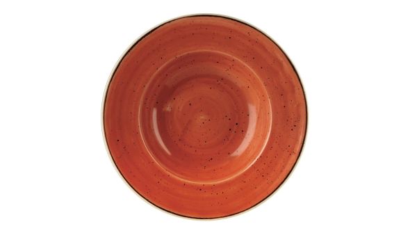 Churchill Stonecast Round Wide Rim Bowls Spiced Orange 277mm (12 Pack) SSOSVWBL1
