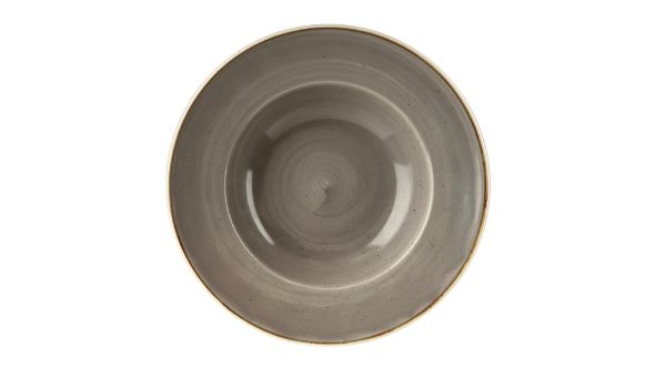 Churchill Stonecast Round Wide Rim Bowls Peppercorn Grey 277mm (12 Pack) SPGSVWBL1