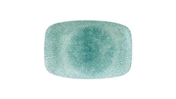 Churchill Raku Oblong Chef Plates Jade Green 199 x 300mm (6 Pack) RKJGOBL41