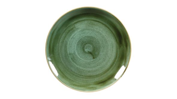 Churchill Stonecast Round Coupe Plates Samphire Green 288mm (12 Pack) SSGSEV111
