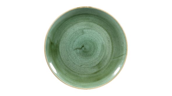 Churchill Stonecast Round Coupe Plates Samphire Green 260mm (12 Pack) SSGSEV101