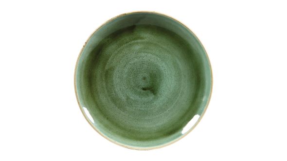 Churchill Stonecast Round Coupe Plates Samphire Green 217mm (12 Pack) SSGSEVP81