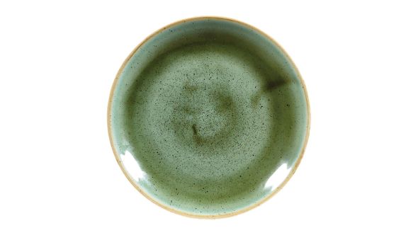 Churchill Stonecast Round Coupe Plates Samphire Green 165mm (12 Pack) SSGSEVP61