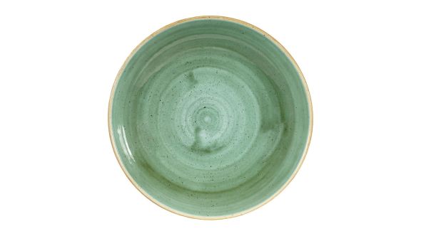 Churchill Stonecast Round Coupe Bowls Samphire Green 248mm (12 Pack) SSGSEVB91