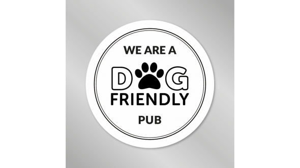 We Are A Dog Friendly Pub (Window Sticker)