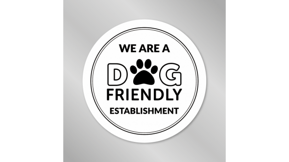 We Are A Dog Friendly Establishment (Window Sticker)