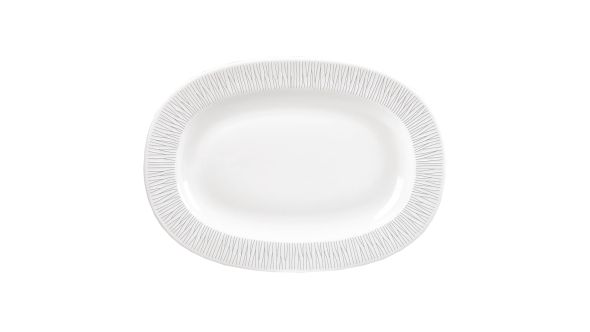 Churchill Bamboo Oval Dishes Medium Rimmed 279mm (6 Pack) WHBALR111