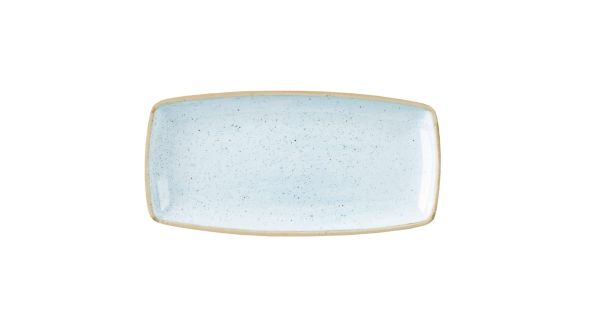 Churchill Stonecast Rectangular Plates Duck Egg Blue 250mm (12 Pack) SDESOP111