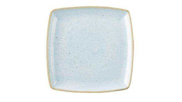 Churchill Stonecast Deep Square Plates Duck Egg Blue 260mm (6 Pack) SDESDS101