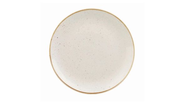 Churchill Stonecast Round Coupe Plates Barley White 200mm (12 Pack)
