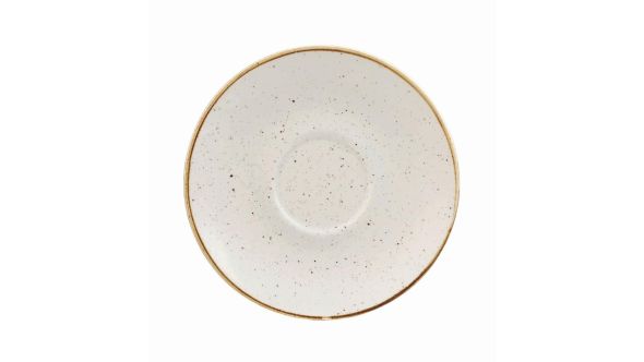 Churchill Stonecast Round Cappuccino Saucers Barley White 185mm (12 Pack) SWHSCSS 1