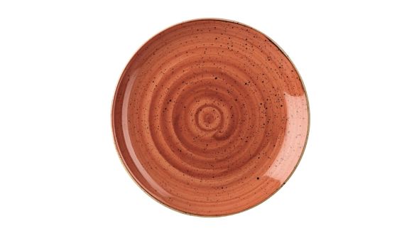 Churchill Stonecast Round Coupe Plates Spiced Orange 260mm (12 Pack) SSOSEV101