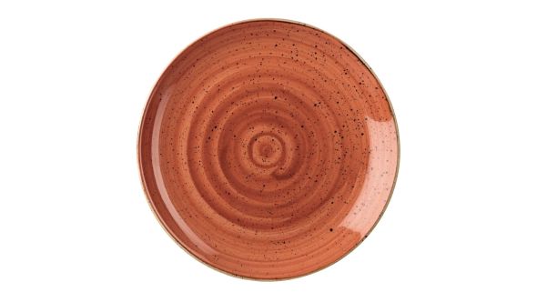 Churchill Stonecast Round Coupe Plates Spiced Orange 200mm (12 Pack) SSOSEVP81