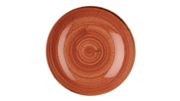 Churchill Stonecast Round Coupe Bowls Spiced Orange 310mm (6 Pack) SSOSPLC21