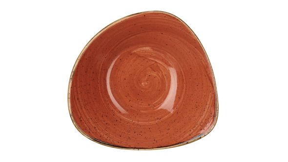 Churchill Stonecast Round Bowls Spiced Orange 235mm (12 Pack) SSOSTRB91