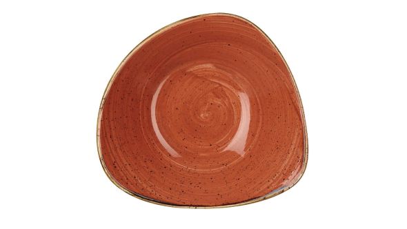 Churchill Stonecast Round Bowls Spiced Orange 200mm (12 Pack) SSOSTRB71
