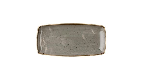 Churchill Stonecast Rectangular Plates Peppercorn Grey 295 x 150mm (12 Pack) SPGSOP111