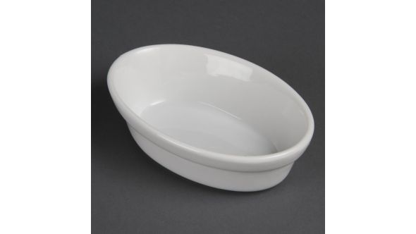 Olympia Whiteware Oval Pie Bowls 145mm (6 Pack) DK806
