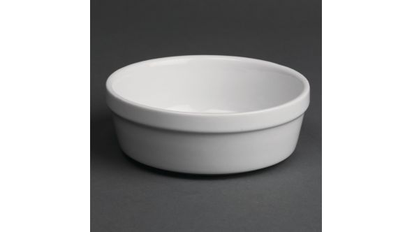 Olympia Whiteware Round Pie Bowls 119mm (6 Pack) DK808