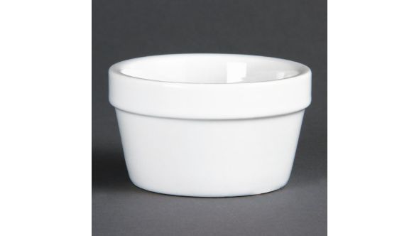Olympia Whiteware Mediterranean Ramekins White 77mm (6 Pack) DK826