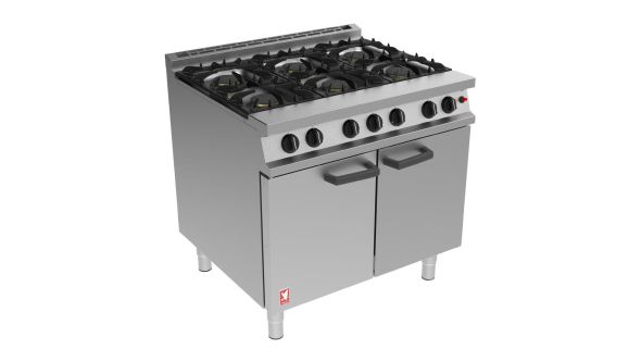 Falcon 6 Burner Dominator Plus Oven Range G3101 Propane Gas with Feet