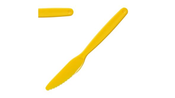 Olympia Kristallon Polypropylene Knife Yellow (12 Pack) QY-02290-02