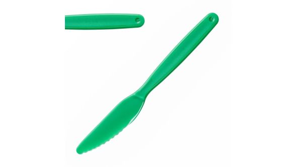 Olympia Kristallon Polypropylene Knife Green (12 Pack) QY-02290-03