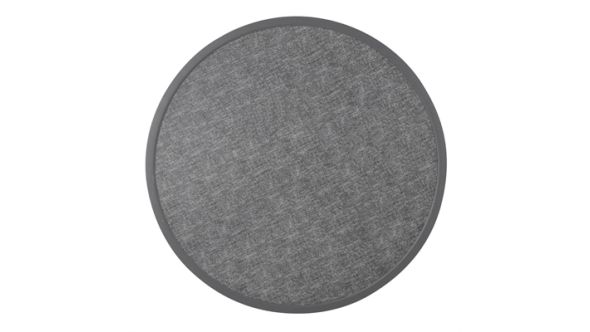 Bolero Bolero Fibre Glass Round Table Top Brushed Black 580mm DL489