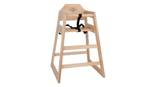Bolero Wooden Highchair Natural Finish DL900