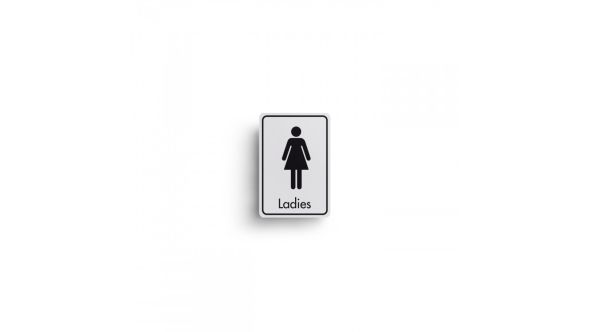 DM002 - Ladies Symbol with Text Door Sign