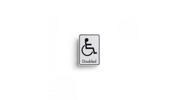 DM004 - Disabled Symbol with Text Door Sign